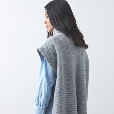 PONCHO GYROS Gris Melange