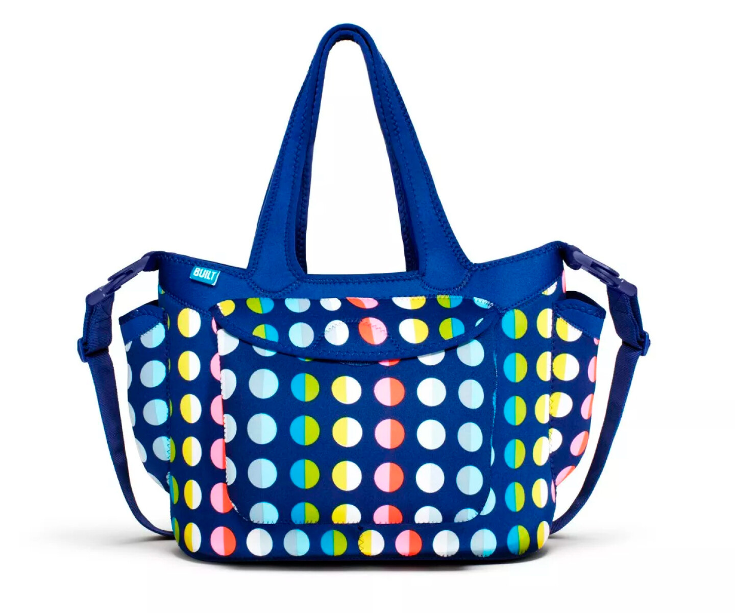 Bolso Maternal Con Cambiador Built - Azul con colores 