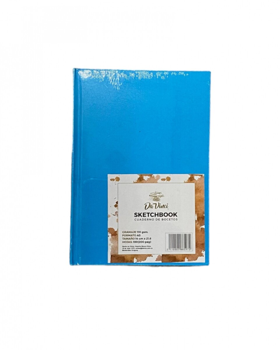 Sketchbook Cosido Da Vinci A5 - Celeste 