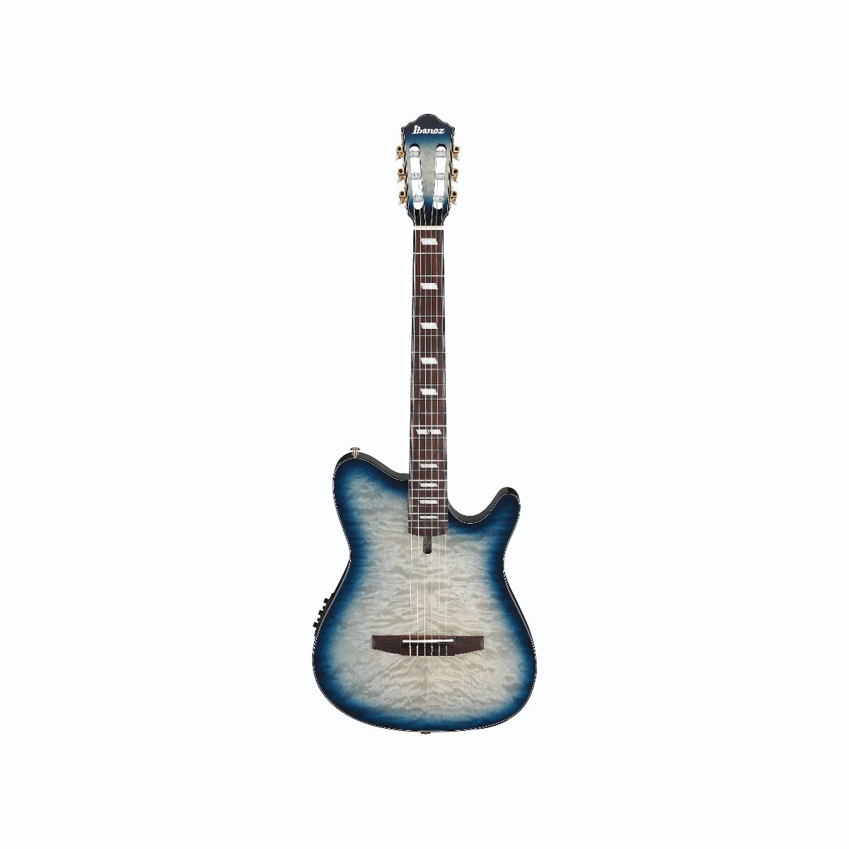 Guitarra Electroacustica Ibanez Frh20qmn-ctl Cosmic Blue Starbust Low Gloss 