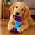 Juguete Morder Perros Gatos Limpieza Dental Golosinas Premio Color Celeste Violeta