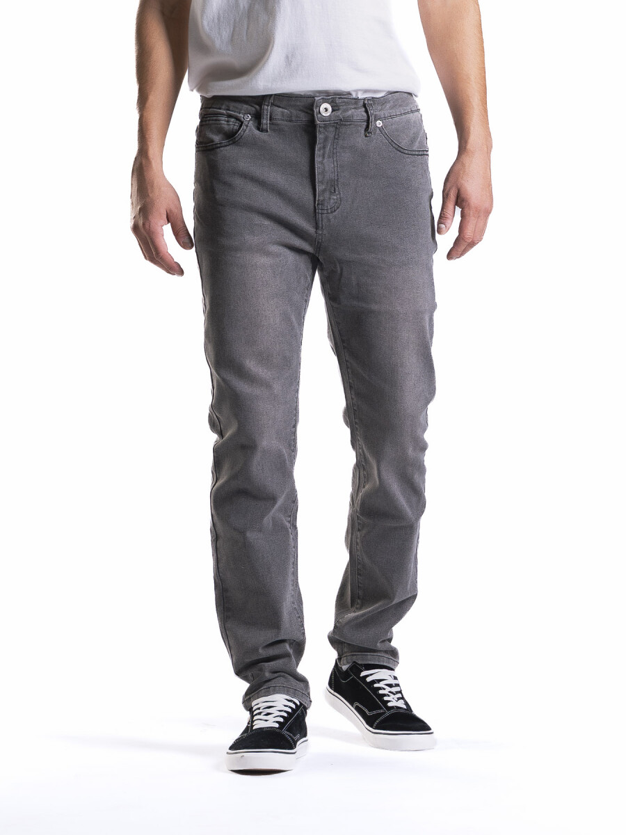 Jean Regular Fit Largo 30 - Gris 