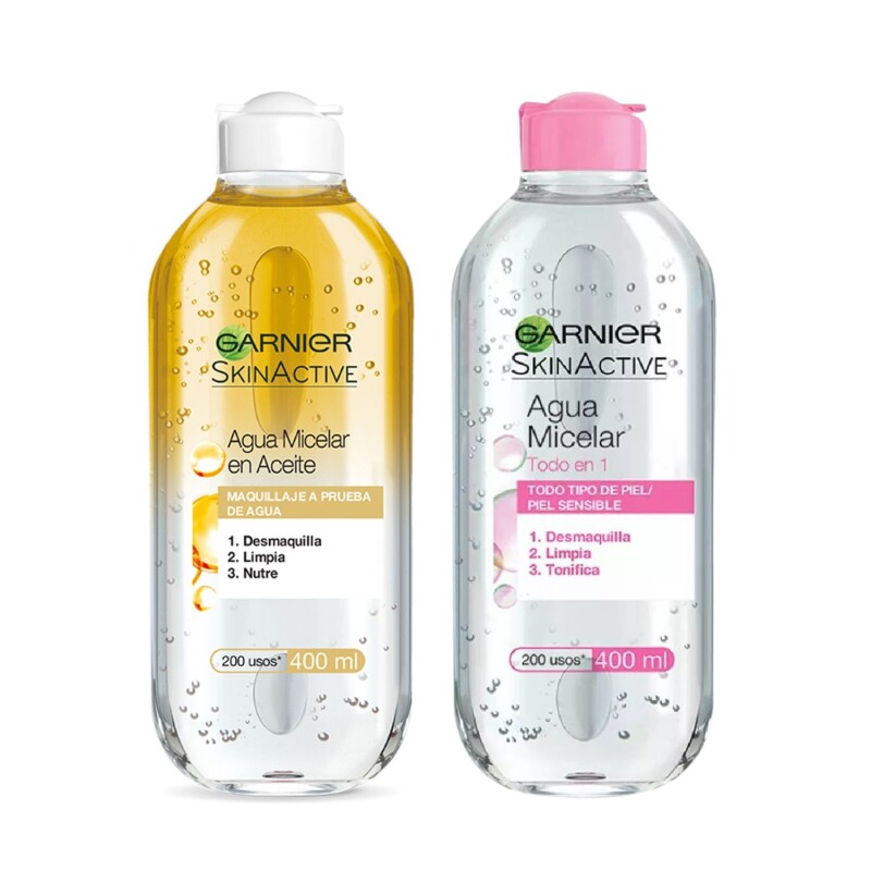 Pack Garnier Agua micelar clasica + Agua micelar en aceite Pack Garnier Agua micelar clasica + Agua micelar en aceite
