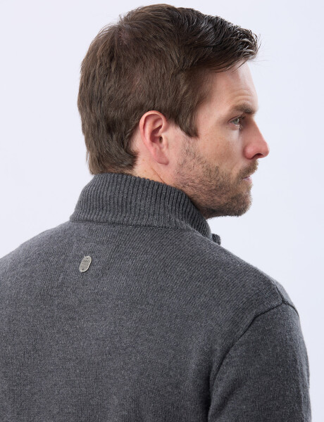 CAMPERA LANA TEJIDA Gris