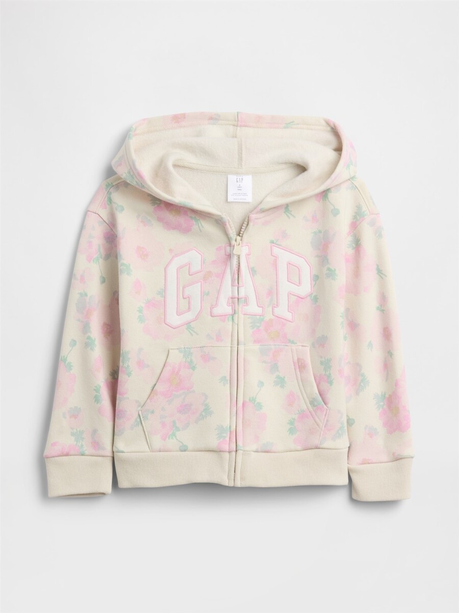 Canguro Con Cierre Logo Gap Toddler Niña - Sp Primrose Floral 