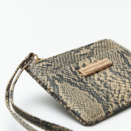 BILLETERA SNAKE Beige