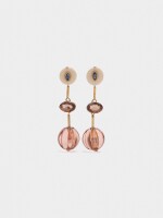 Pendientes Largos De Resina multicolor
