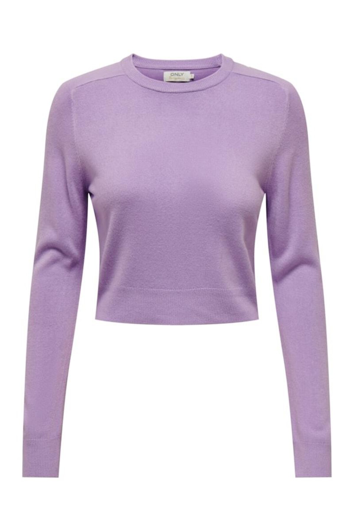 Sweater Sunny Cropped Purple Rose