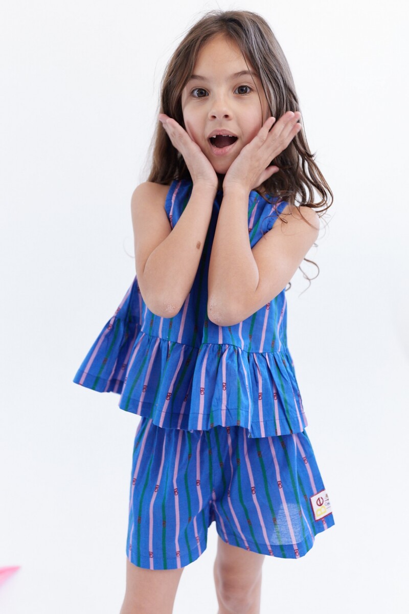 Blusa Rin - Azul Rayado 