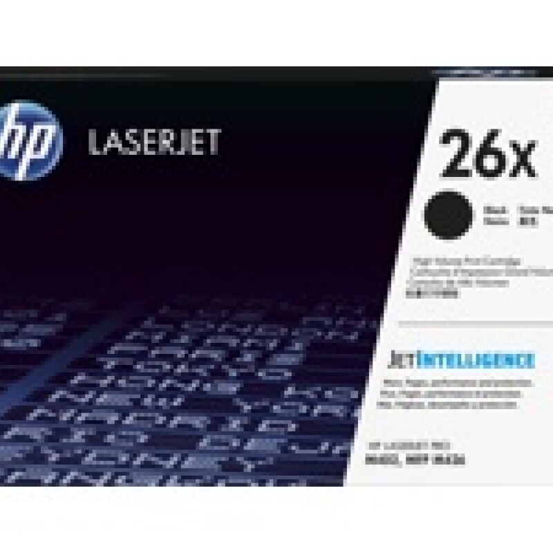 HP 26X - Alto rendimiento - negro - original - LaserJet - cartucho de tóner (CF226X) - para LaserJet Pro M402, MFP M426 HP 26X - Alto rendimiento - negro - original - LaserJet - cartucho de tóner (CF226X) - para LaserJet Pro M402, MFP M426