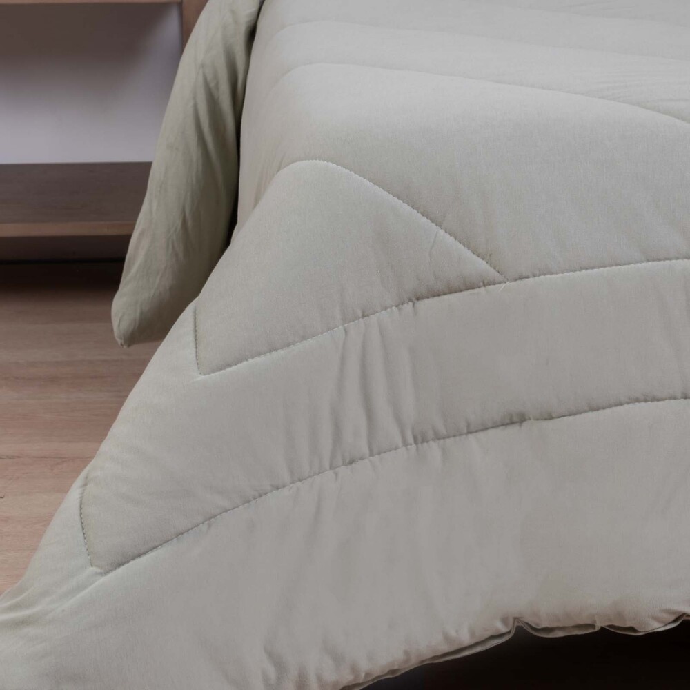 ACOLCHADO QUEEN ALGODON VERDE MALLA JERSEY