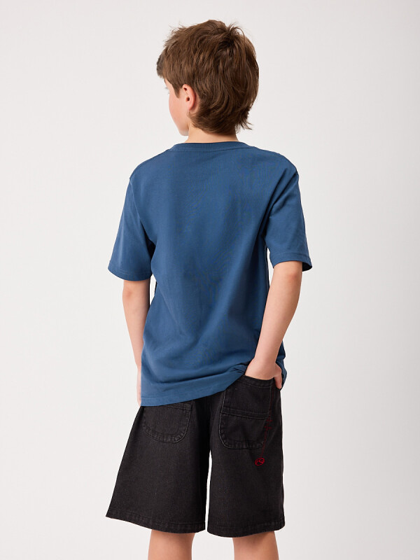 T-SHIRT CAMPODO TEEN RUSTY Azul