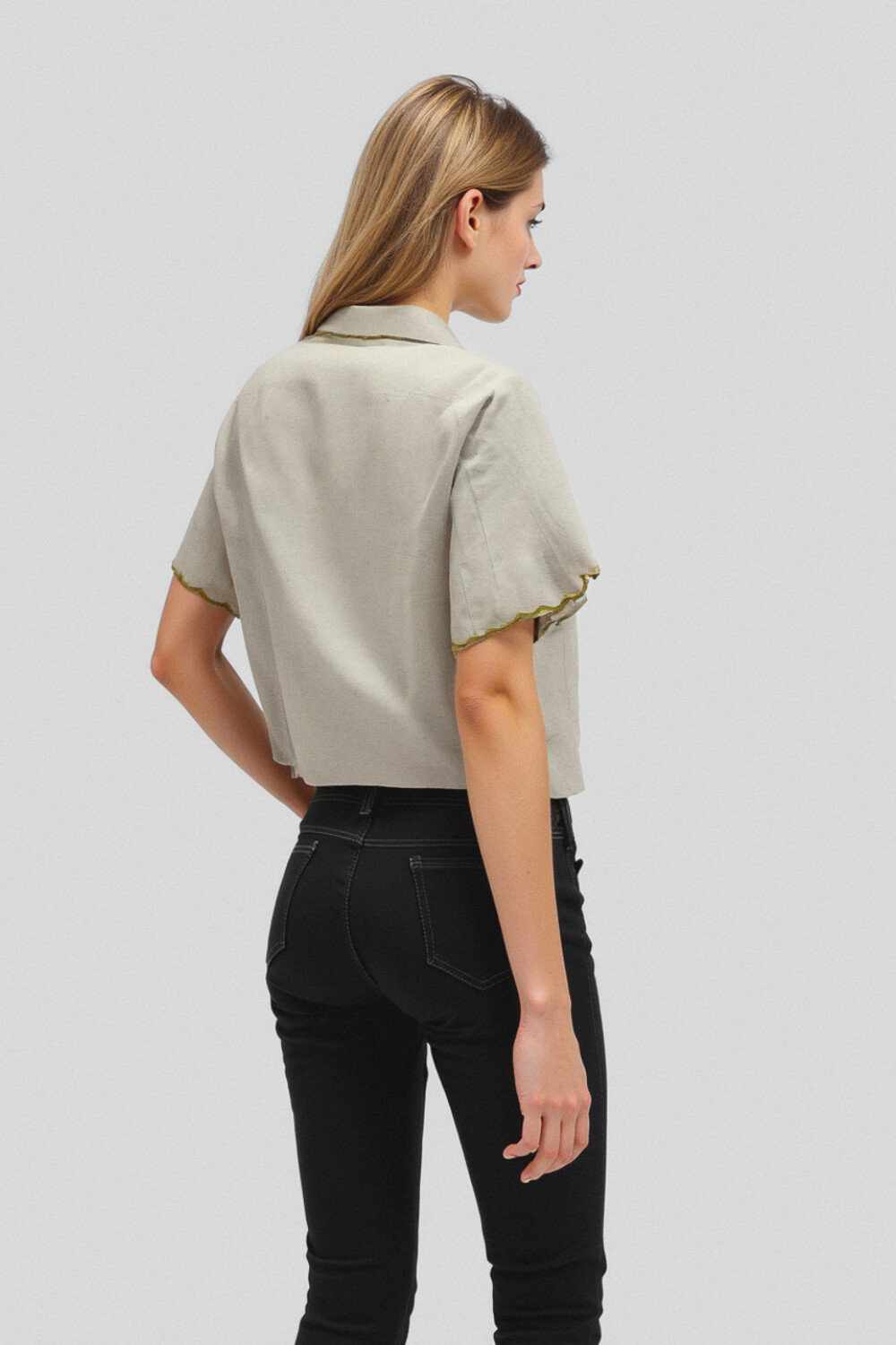 Camisa Mercedita Crudo / Natural