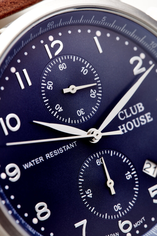 Reloj Pulsera Club House Azul y Marrón