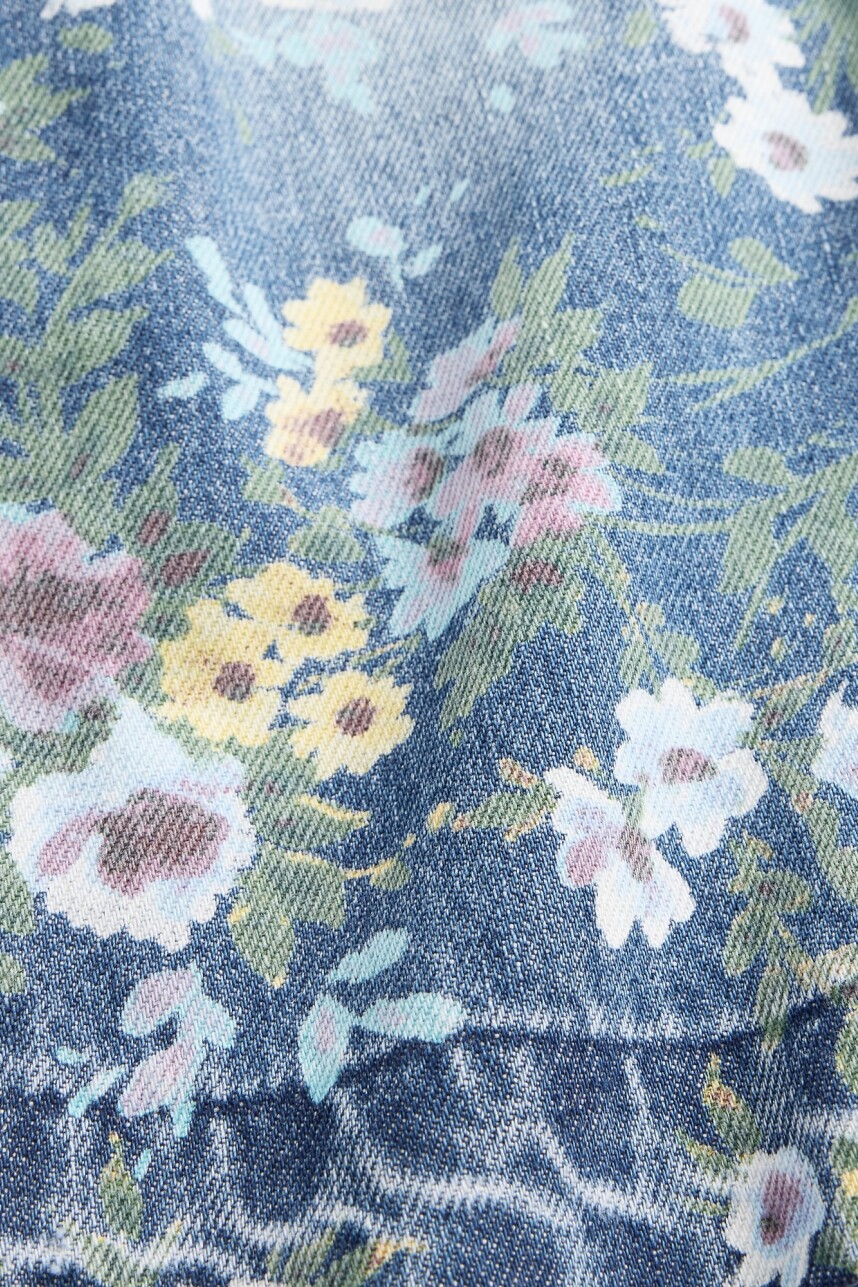 Jean Baggy Floral Toddler Niña Floral Print