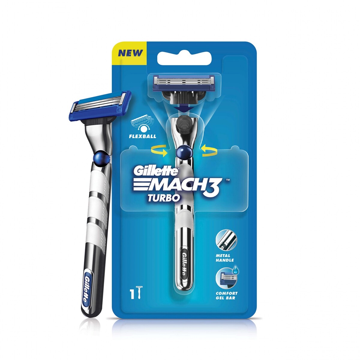 Gillette Mach 3 Turbo Razor New 