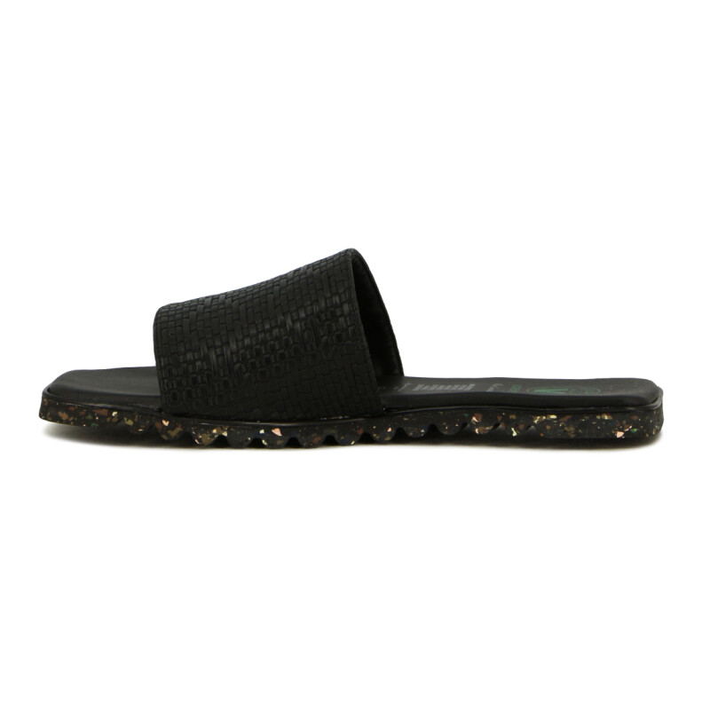 Veggie Shoes Zueco Tira Ancha Negro