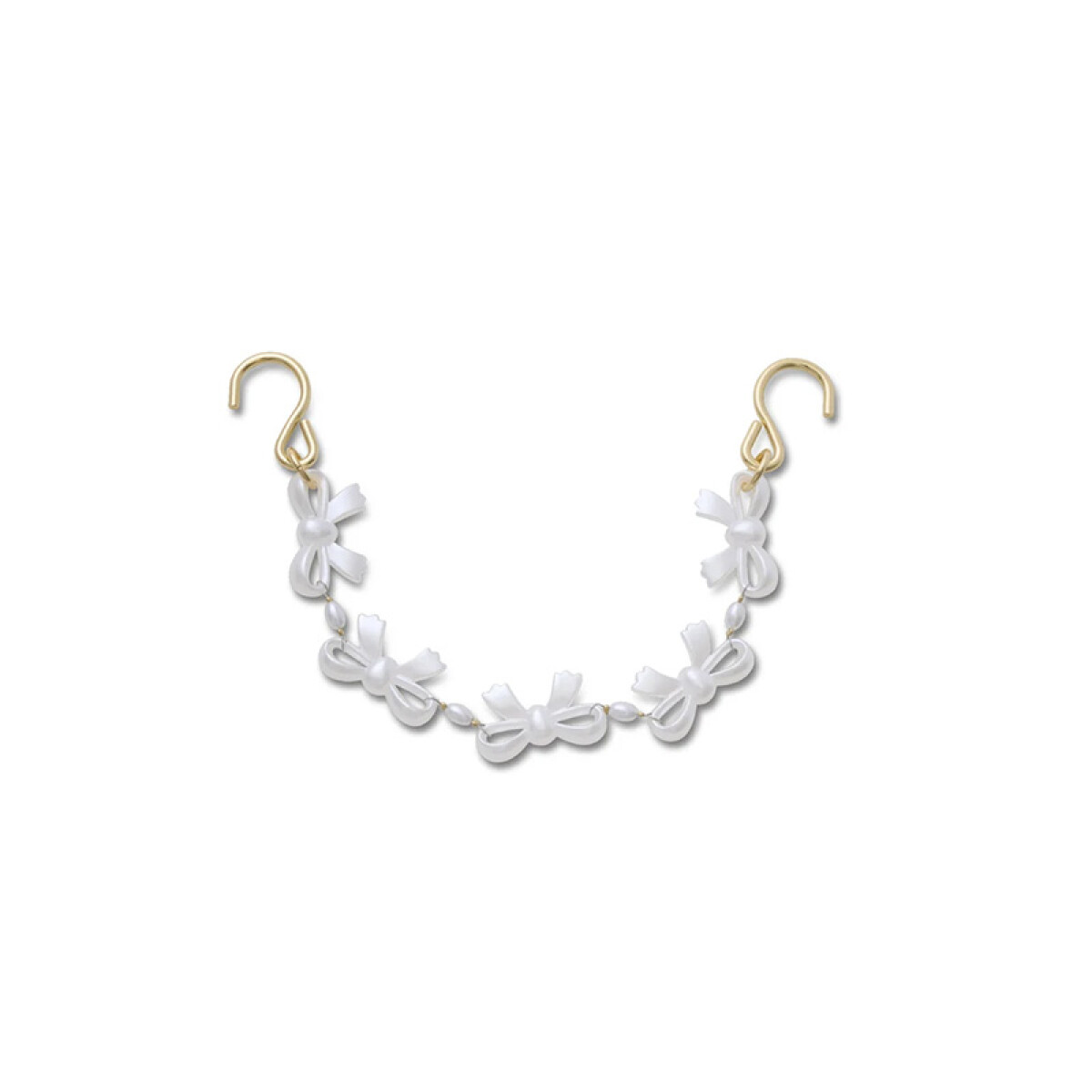 Jibbitz™ Charm Cadena Pearl Bow Rivet - Multicolor 