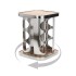Especiero Giratorio Cuadrado Para Cocina de Acero Inoxidable y Madera 12 Frascos de Vidrio Especiero Giratorio Cuadrado Para Cocina de Acero Inoxidable y Madera 12 Frascos de Vidrio