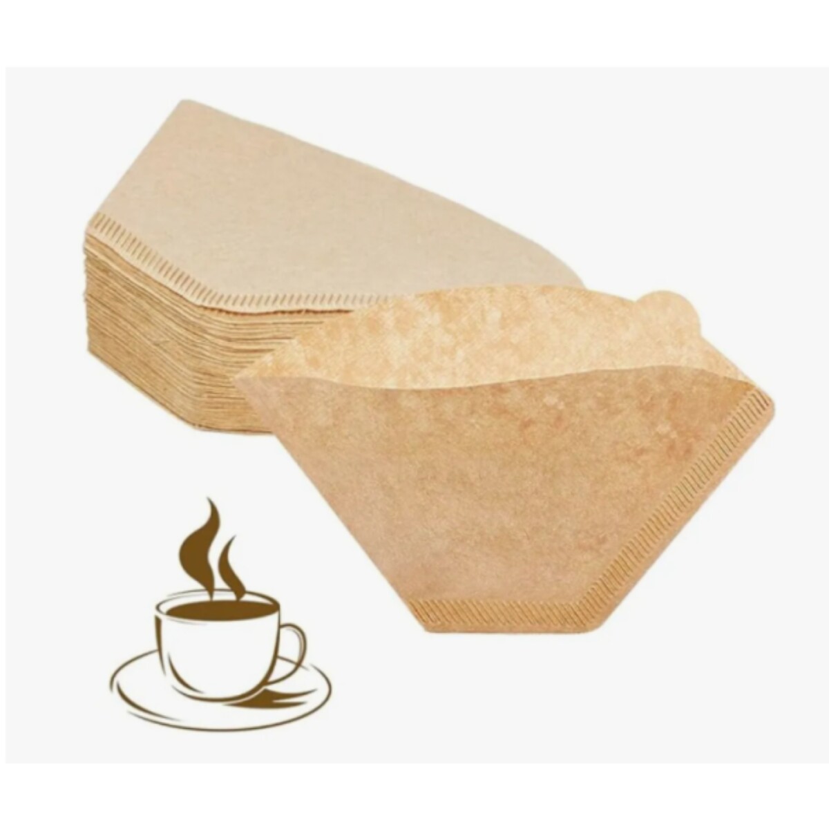 Filtro De Cafe Cónicos Para Cafeteras Barista Papel Nº2 