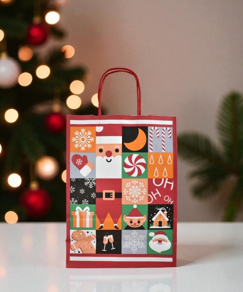 Bolsa fantasia luna 22x10x30 cm. SANTA CUBIC - navidad