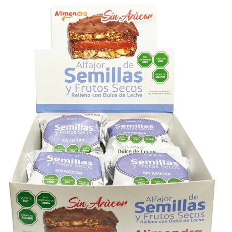 Caja X8 Alfajores Alimendra sin Azúcar 70G 001
