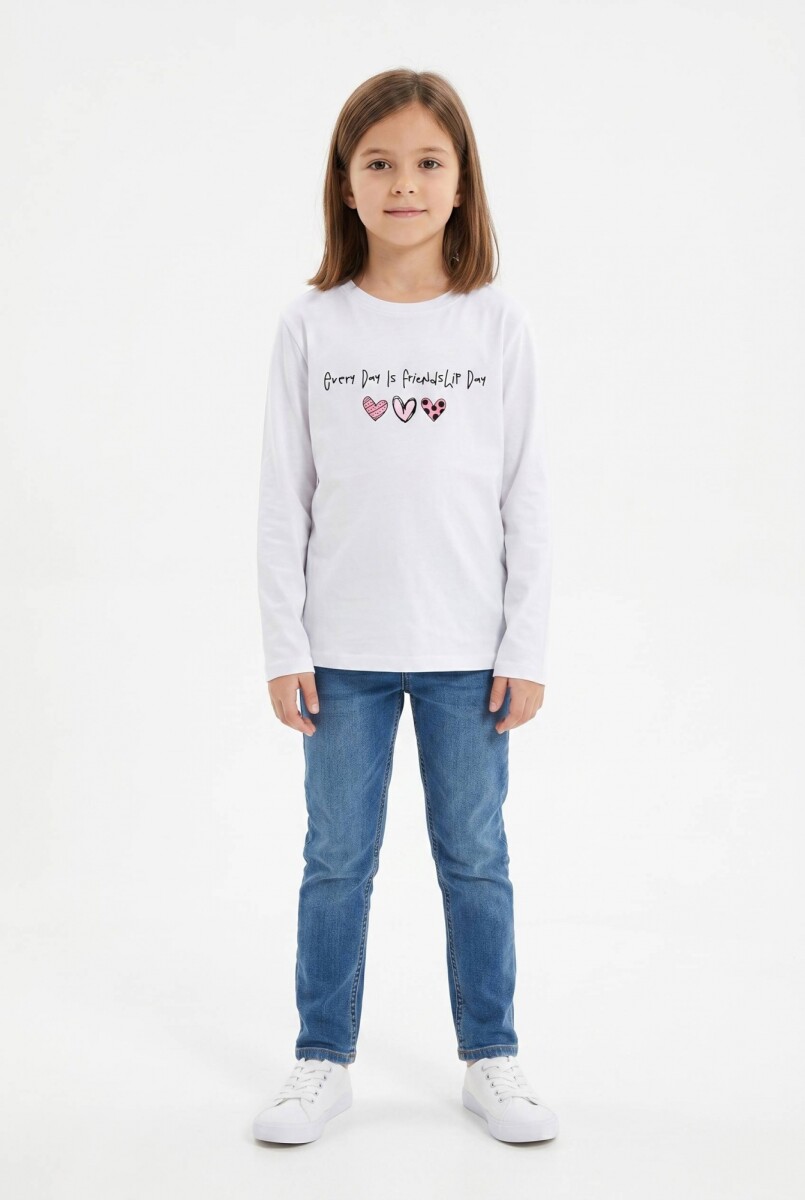 Camiseta manga larga - Blanco 
