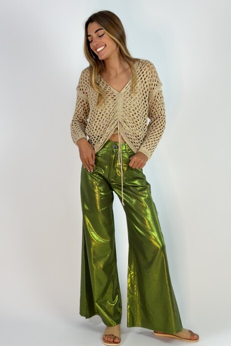 PANTALON JACINTO METALIZADO Verde