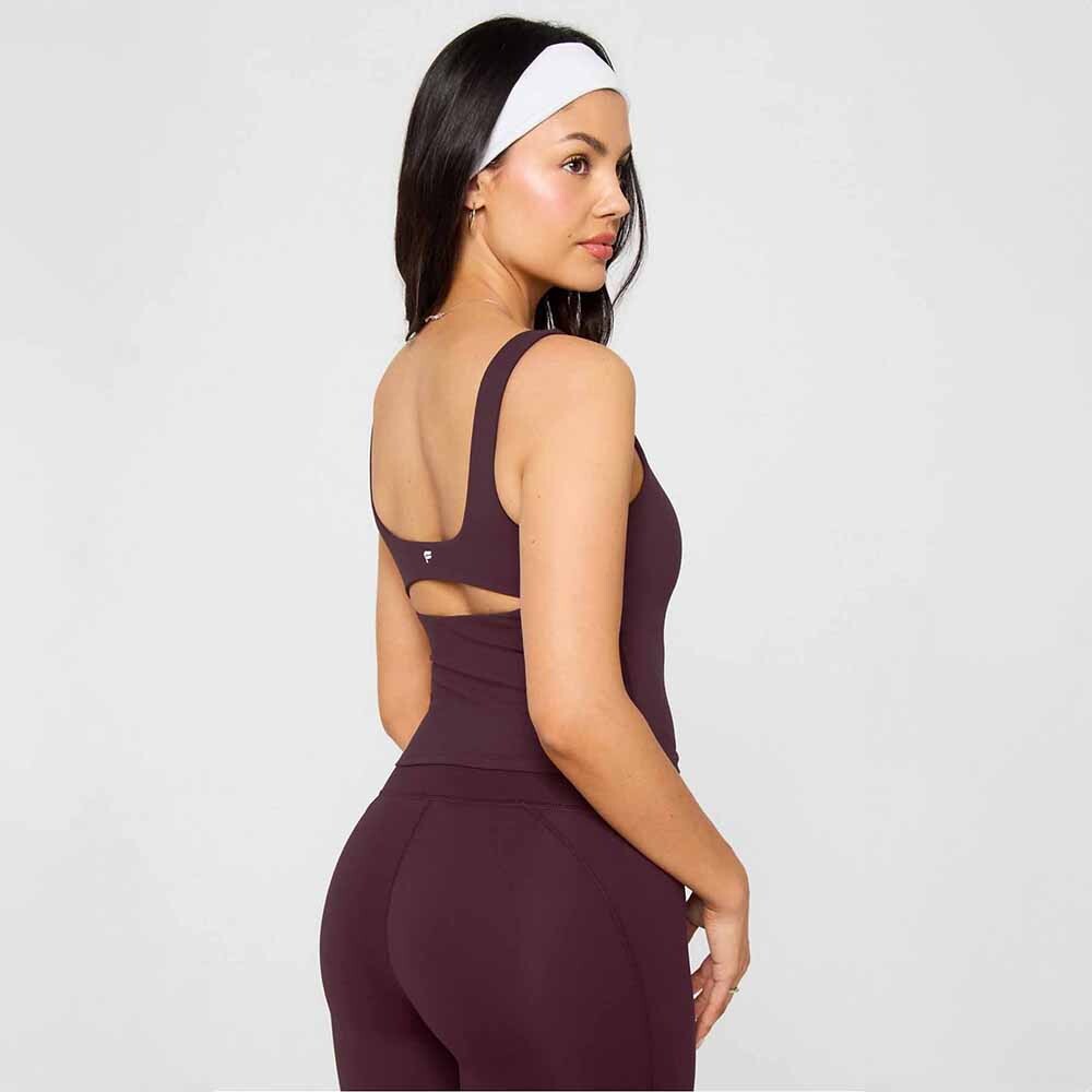 Top PureLuxe Built-In Bra Mujer Oxblood