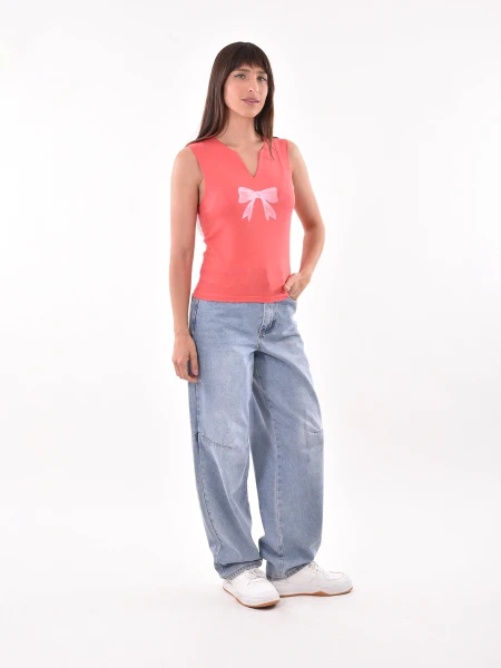 MUSCULOSA MARINO ROJO