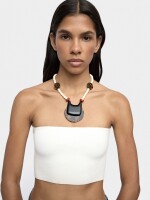 Collar Corto De Colgante Efecto Carey multicolor