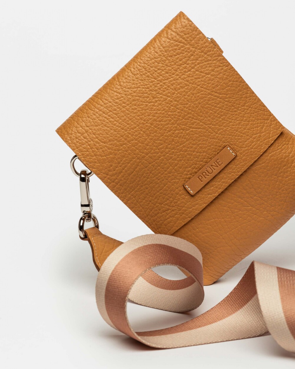 Mini Bag Olivia En Cuero Graneado Cuoio