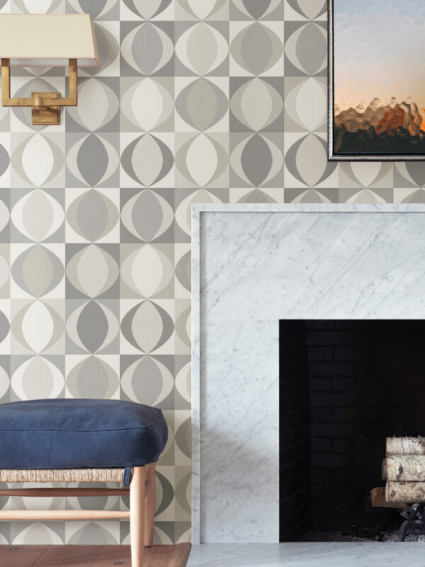 COLECCIÓN BLUEBELL - ARCHER GREY LINEN GEOMETRIC - N/A