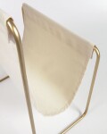 Revistero Siana beige y metal dorado