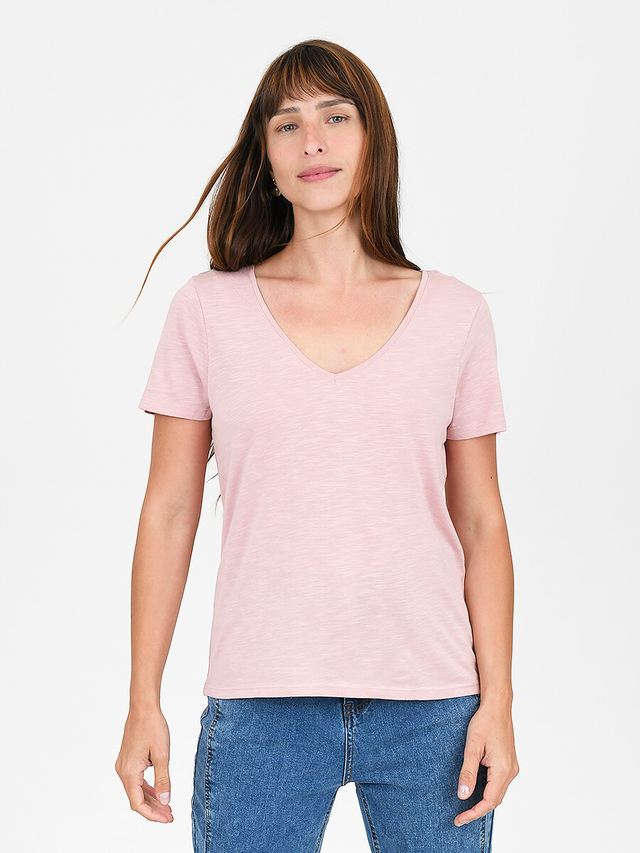 REMERA LUA V - ROSADO 
