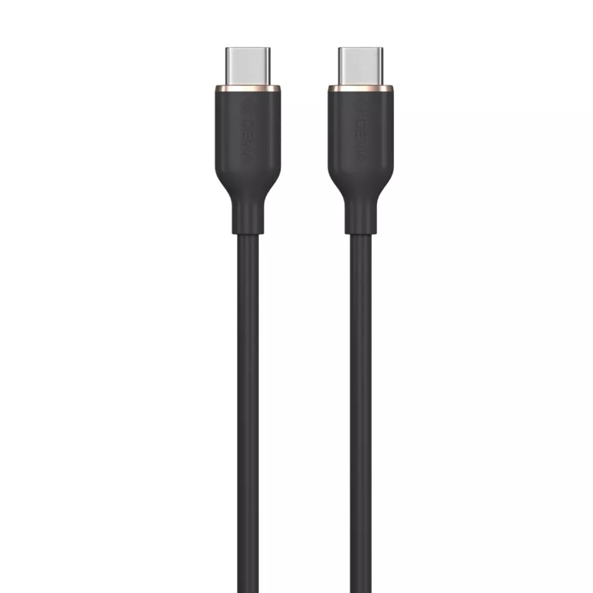 CABLE USB-C A USB-C SILICONE PD 3A 1.2M JELLY SERIES Black