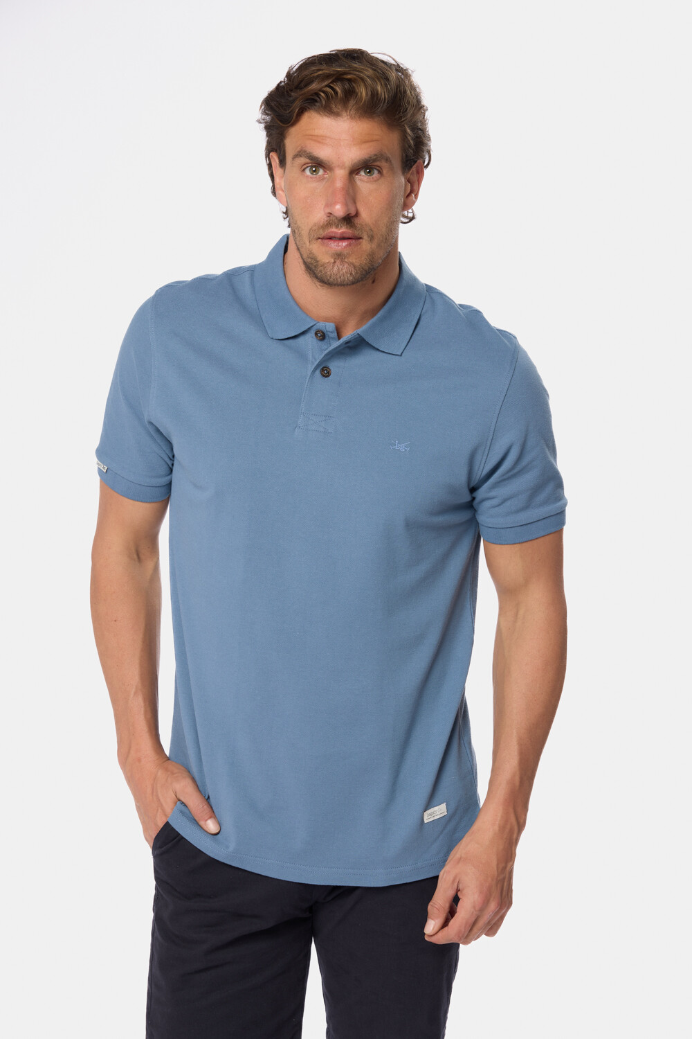 REMERA POLO PIQUE LISA Piedra