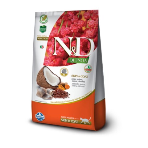 N&D Quinoa Feline Skin & Coat Peixe 1,5 kg N&D Quinoa Feline Skin & Coat Peixe 1,5 kg