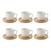 SET TAZA C/PLATITO BAMBU 12PZAS Unica