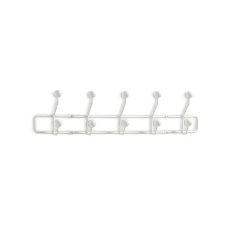 Perchero Grevinge 5+5 Ganchos Blanco