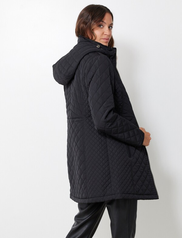 Campera Capitoneada & Capucha Desmontable NEGRO