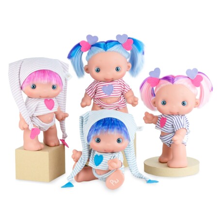 Muñeca Marina Pau Piu Ecolors 25CM Pijama ROSA