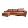 Sofá Domini 3 Cuerpos con Chaise Izquierdo - Tapizado en cuero vacuno Sofá Domini 3 Cuerpos con Chaise Izquierdo - Tapizado en cuero vacuno