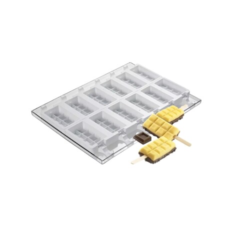 Set Molde de 12 Barritas con 50 Palitos de Silicona Set Molde de 12 Barritas con 50 Palitos de Silicona