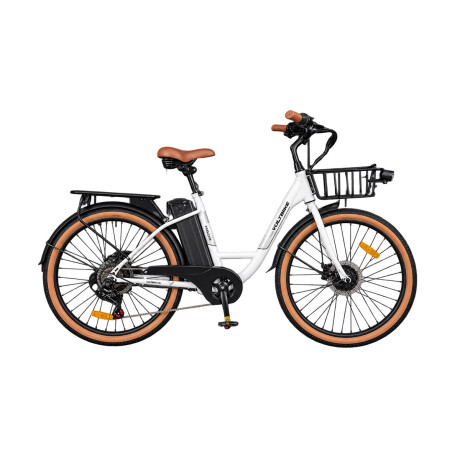 Bicicleta Eléctrica Urbana Voltbike Grace Urban 350 W Rodado 26 Batería de Litio Blanco