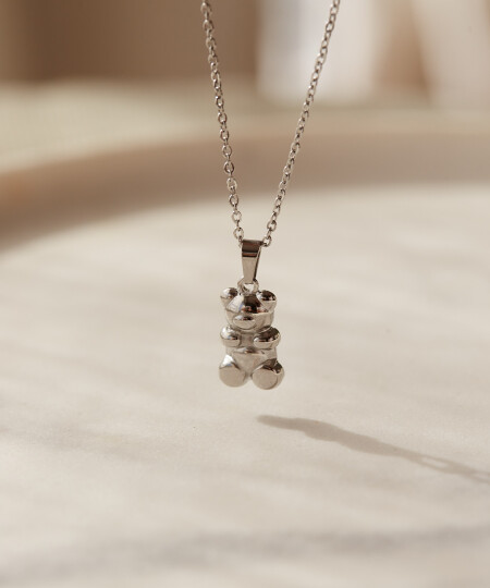 COLLAR TEDDY SILVER