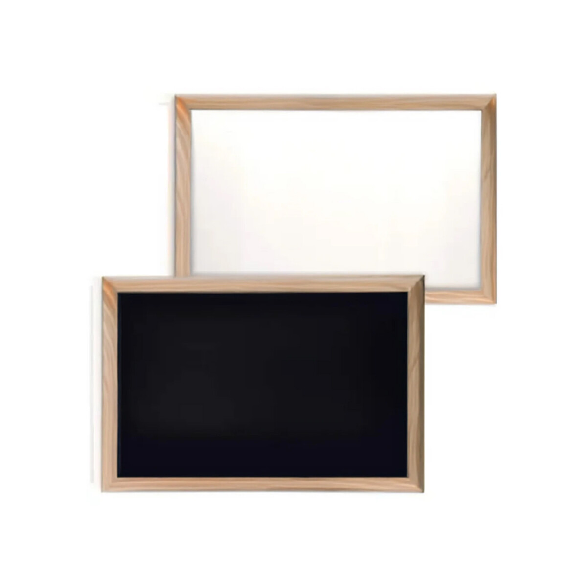 Pizarra Doble Faz Blanca y Negra Mediana 