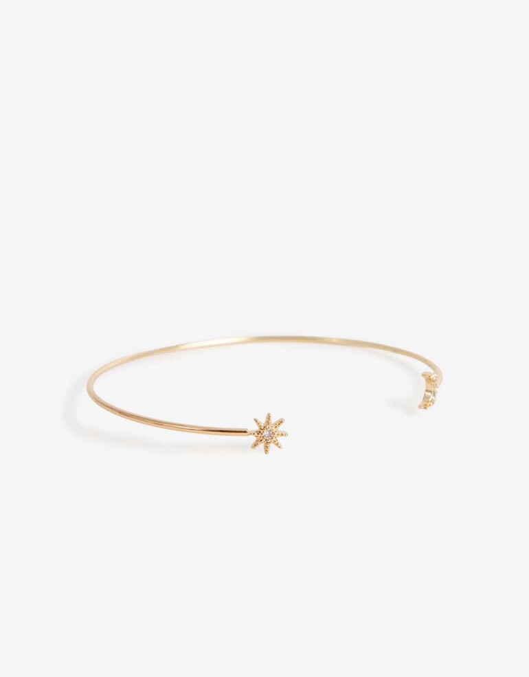 Pulseras Rígidas Cubic zirconia Pulsera Rígida Mystic - Dorado
