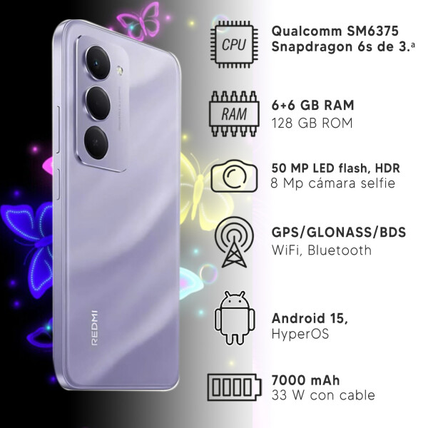 Xiaomi Redmi 15 6/128 Gb + Regalo VIOLETA