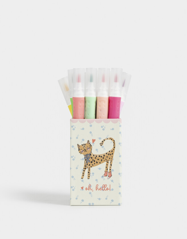 Resaltadores Animalito Set De Marcadores Con Contenedor - Combinacion Multicolor